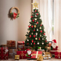 Living And Home Warm White Star-Shaped Christmas Tree Top Decoration 23.5Cm W X 24Cm H - thumbnail 3