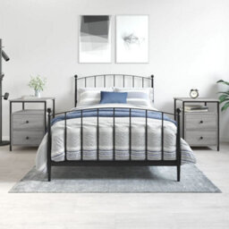 Berkfield Bedside Cabinets 2 Pcs Grey Sonoma 44X45X60 Cm Engineered Wood - thumbnail 1