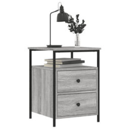 Berkfield Bedside Cabinets 2 Pcs Grey Sonoma 44X45X60 Cm Engineered Wood - thumbnail 3