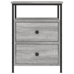 Berkfield Bedside Cabinets 2 Pcs Grey Sonoma 44X45X60 Cm Engineered Wood - thumbnail 6
