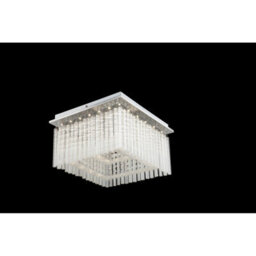 Luminosa Lighting Luminosa Vince Ceiling Light Chrome Clear Glass Shade Led 4000K - thumbnail 2