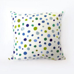 Just So Home Garden/kitchen Scatter Cushion 43Cm Zipped (Ocean, Spots)