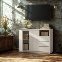 FURNOLD Modern Sideboard Buffet Cabinet Storage Furniture - thumbnail 4