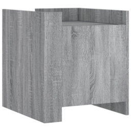 Berkfield Bedside Cabinet Grey Sonoma 45X50X50 Cm Engineered Wood - thumbnail 2