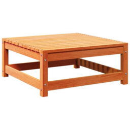 Walplus Garden Outdoor Footstool Wax Brown 70X70X30 Cm Solid Wood Pine - thumbnail 2