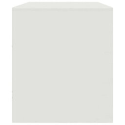 Berkfield Tv Cabinet White 99X39X44 Cm Steel - thumbnail 8