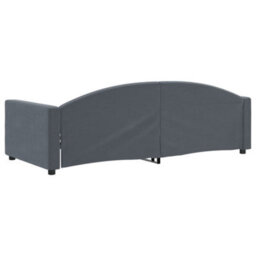 Berkfield Day Bed Dark Grey 90X190 Cm Velvet - thumbnail 5