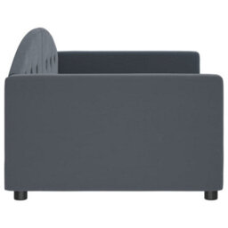 Berkfield Day Bed Dark Grey 90X190 Cm Velvet - thumbnail 4