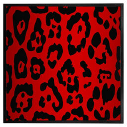 "Andrew Lee Red Leopard Print (Picutre Frame) / 12X12"" / Brown" - thumbnail 8