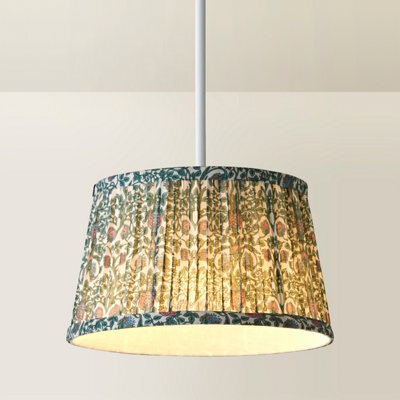 Valuelights Abel Small Floral Pleated Tapered Lamp Shade (D)25Cm - image 1