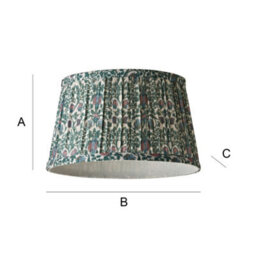 Valuelights Abel Small Floral Pleated Tapered Lamp Shade (D)25Cm - thumbnail 9
