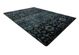 RugsX Wool Carpet Omega Karaja Flowers Dark Blue 200X300 Cm - thumbnail 1