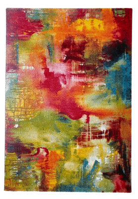 Multi Rug, Abstract Stain-Resistant Rug, Modern Multi Rug For Bedroom, Living Room, & Dining Room-160Cm X 220Cm - image 1