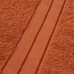 Ohs Luxury 100% Cotton Hand Towel, 50 X 80Cm - Burnt Orange - thumbnail 5