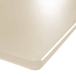 Sweeek - Dining Table With Tempered Glass Top, Sandblasted Finish, Seats 8 Cream 180X90X76 Cm - Lior - thumbnail 6