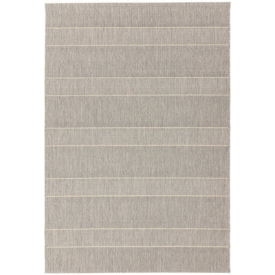 Patio Pat03 Beige Outdoor Striped Modern Durable Stain-Resistant Easy To Clean Rug For Patio Balcony & Garden-200Cm X 290Cm - image 1