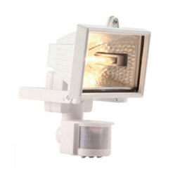 Outdoor Security Light, White, (150 To 500 Watt Max.) Ip44, Halogen, Pir Motion Sensor, Floodlight + Free 150W Halogen Bulb - thumbnail 3