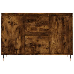 Berkfield Sideboard Smoked Oak 104X35X70 Cm Engineered Wood - thumbnail 5