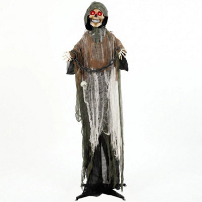 170Cm Animated Halloween Grim Reaper - image 1