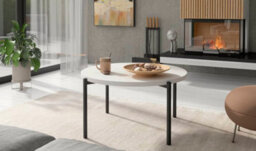 Arte Sigma A Coffee Table In White Matt - Modern Elegance Meets Versatility - W840mm X H430mm X D840mm - thumbnail 2