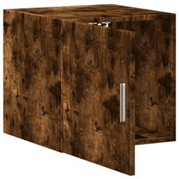 Berkfield Wall Cabinet Smoked Oak 40X42.5X40 Cm Engineered Wood - thumbnail 7