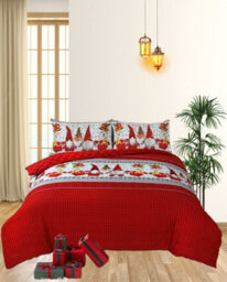 TheWhiteWater Limited Christmas Magical Gnome A Mythological Creature Duvet Set 3D Print Polycotton Bedding Set - thumbnail 4