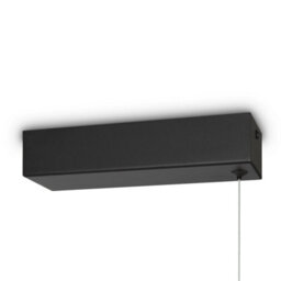 Luminosa Lighting Luminosa Halo Modern 150Cm Bar Pendant Ceiling Light Black 1100Lm White Shade - thumbnail 3