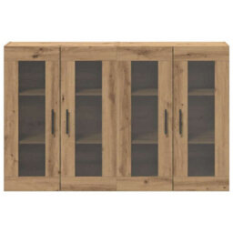 Berkfield Wall Mounted Cabinets 2 Pcs Artisan Oak 69.5X34X90 Cm Engineered Wood - thumbnail 6