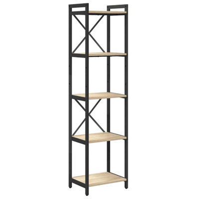 Berkfield Modern Bookcase Sonoma Oak 40 X 30 X 153 Cm Engineered Wood - image 1