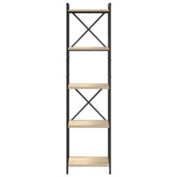 Berkfield Modern Bookcase Sonoma Oak 40 X 30 X 153 Cm Engineered Wood - thumbnail 5