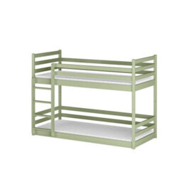 Arte Mini Olive Wooden Bunk Bed 90 X 190Cm - With 2 Foam Bonnell Mattresses - thumbnail 2