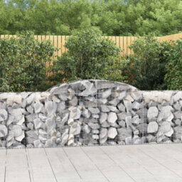 Berkfield Arched Gabion Baskets 10 Pcs 300X50X80/100 Cm Galvanised Iron
