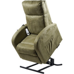 Loops Comfortable Sage Suedette Rise And Recline Chair With Single Motor - thumbnail 3