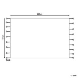 Beliani Rug Duzce Beige 140 X 200 Cm Cotton - thumbnail 3