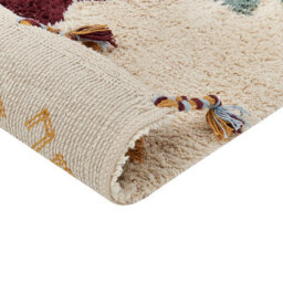 Beliani Rug Duzce Beige 140 X 200 Cm Cotton - thumbnail 5