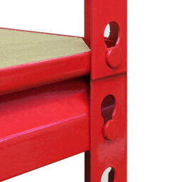 MonsterShop Z-Rax Corner Garage Shelving Unit - 5 Tier Heavy Duty Rack For Storage Steel Utility Shelves - thumbnail 7