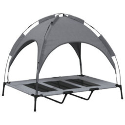 Walplus Dog Bed With Canopy Anthracite Oxford Fabric And Steel - thumbnail 6