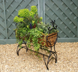Poppy Forge Regal 750 Planter - Solid Steel - L30 X W76 X H76 Cm - Powder Coated Black - thumbnail 4