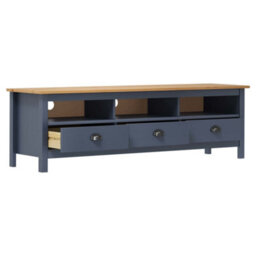 Walplus Tv Cabinet Hill Grey 158X40X47 Cm Solid Pine Wood - thumbnail 3