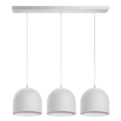 Luminosa Lighting Luminosa Madison Straight Bar Pendant Ceiling Light White 70Cm - image 1