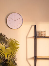 Orsina Functional And Stylish Gold And Pink Finish Wall Clock, Versatile Indoor Clock, Elegant Clock For Outdoor - thumbnail 6