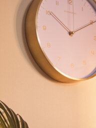 Orsina Functional And Stylish Gold And Pink Finish Wall Clock, Versatile Indoor Clock, Elegant Clock For Outdoor - thumbnail 5