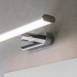 Luminosa Lighting Luminosa Moda Led 1 Light Bathroom Wall Chrome Abs Plastic, Frosted Polypropylene Ip44 - thumbnail 3