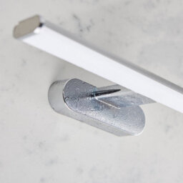 Luminosa Lighting Luminosa Moda Led 1 Light Bathroom Wall Chrome Abs Plastic, Frosted Polypropylene Ip44 - thumbnail 5