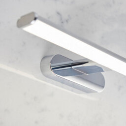 Luminosa Lighting Luminosa Moda Led 1 Light Bathroom Wall Chrome Abs Plastic, Frosted Polypropylene Ip44 - thumbnail 4