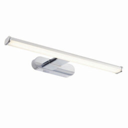 Luminosa Lighting Luminosa Moda Led 1 Light Bathroom Wall Chrome Abs Plastic, Frosted Polypropylene Ip44