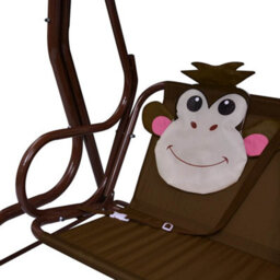 Walplus Kids Swing Bench Brown 115X75X110 Cm Fabric - thumbnail 6