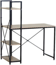 Celino Computer Desk Table Office Home Work Writing Desk Desktop For Pc Laptop Study Storage With Shelves - thumbnail 6