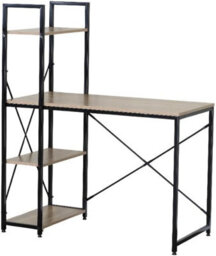 Celino Computer Desk Table Office Home Work Writing Desk Desktop For Pc Laptop Study Storage With Shelves - thumbnail 7