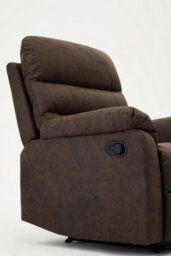 Home Detail Maxwell Sofa Suite Armchair Manual Recliner Air Leather Padded, Brown - thumbnail 3